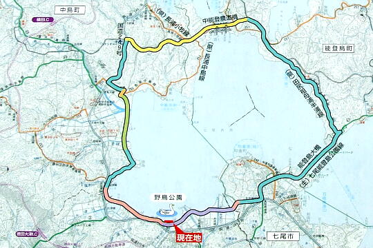 /pref-ishikawa/notojima/g070915/shukaidoroDSCF8827-1.JPG 七尾西湾周回道路の案内看板 の写真(81) 2007年09月15日